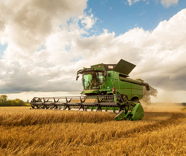 tractor in field